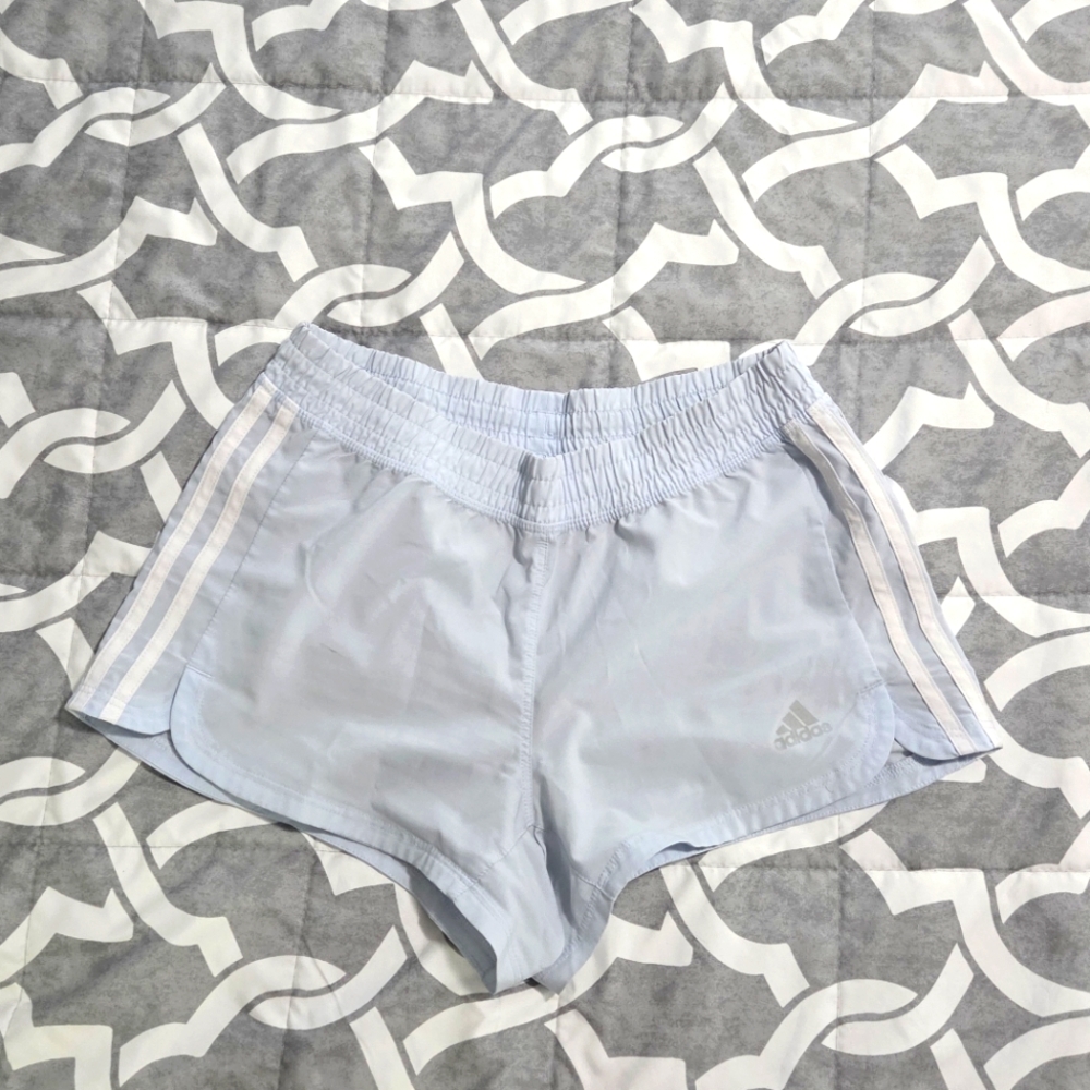 Adidas Women's Sky Blue Athletic Shorts